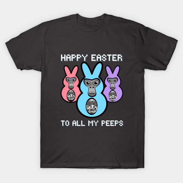 Gorilla Tag Easter Shirt Funny Monke Meme T-Shirt by gts